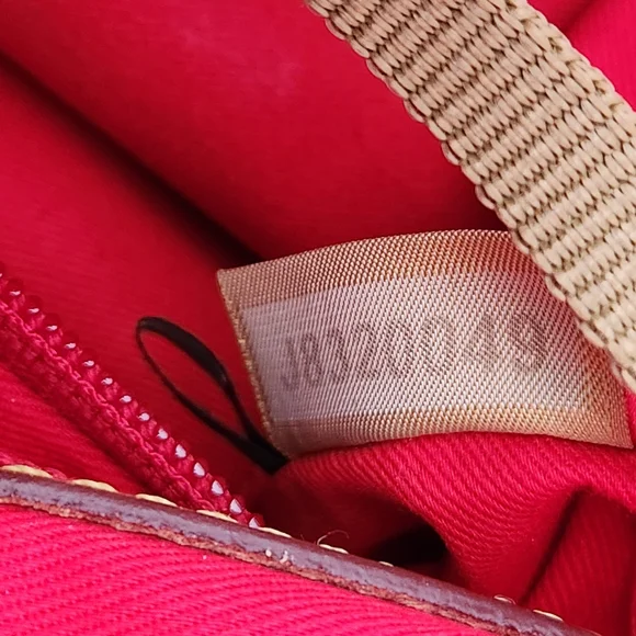 Dooney and Bourke Marine Suede And Leather Satchel Bag J8420049 - Picture 13 of 14